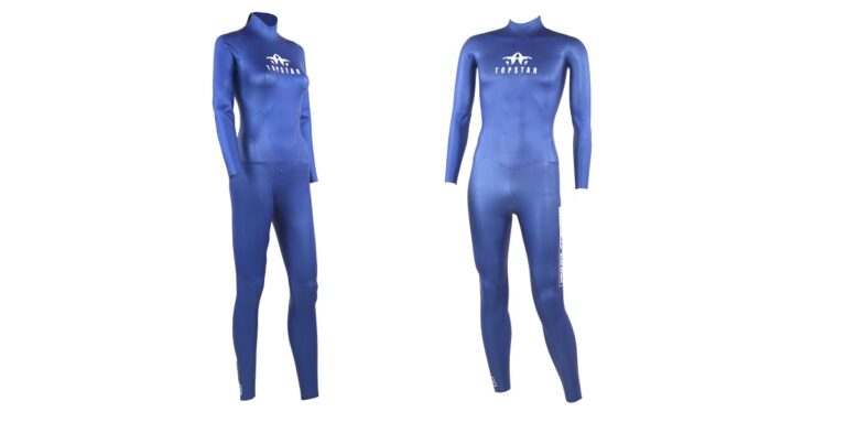 Combinaison de plongée bleue pour explorer le monde sous-marin avec confort et style.