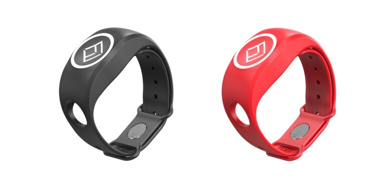 Bracelets de plongée en silicone, disponibles en noir et rouge, pour explorations marines.