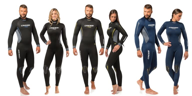 Combinaisons de plongée Cressi pour explorer le monde sous-marin en toute sécurité.