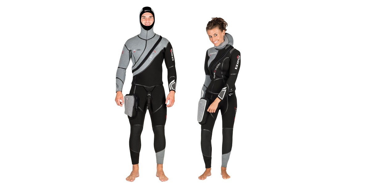 Combinaisons de plongée modernes pour explorer le monde sous-marin en toute sécurité.