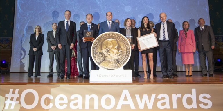 Cérémonie des Oceano Awards, célébrant les contributions à la protection des océans.