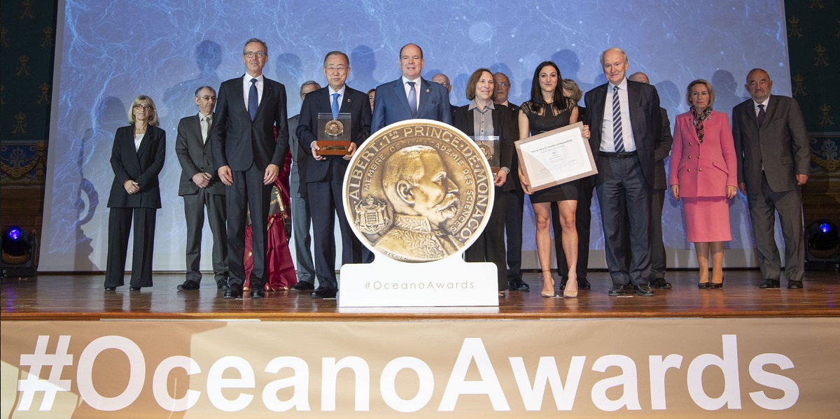 Cérémonie des Oceano Awards, célébrant les contributions à la protection des océans.