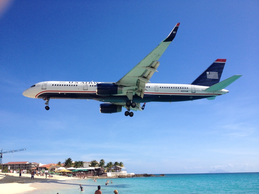 Atterrissage Saint Martin