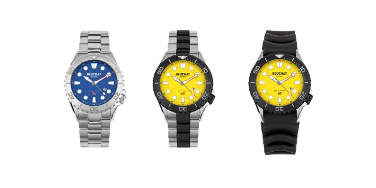 Montres de plongée Beuchat, conçues pour les passionnés du monde sous-marin.