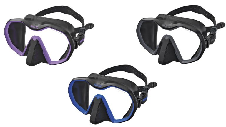 Masques de plongée colorés pour explorer le monde sous-marin en toute sécurité et confort.