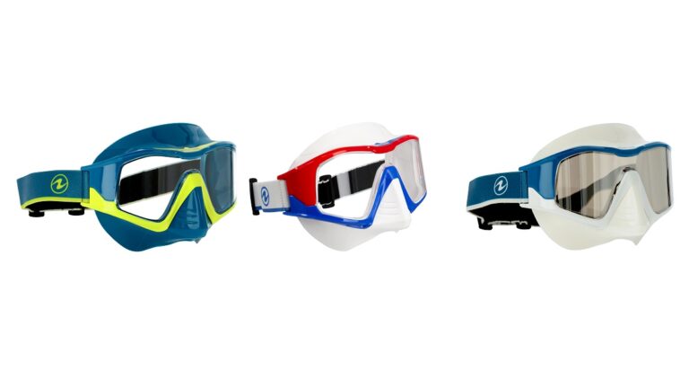 Masques de plongée colorés pour explorer le monde sous-marin avec confort et sécurité.