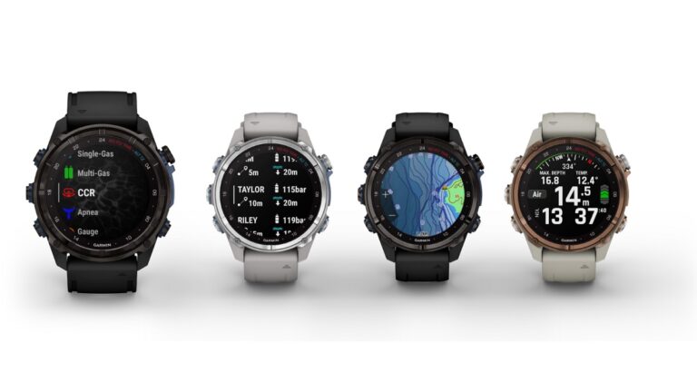 Montres de plongée Garmin avec fonctionnalités avancées pour explorer le monde sous-marin.