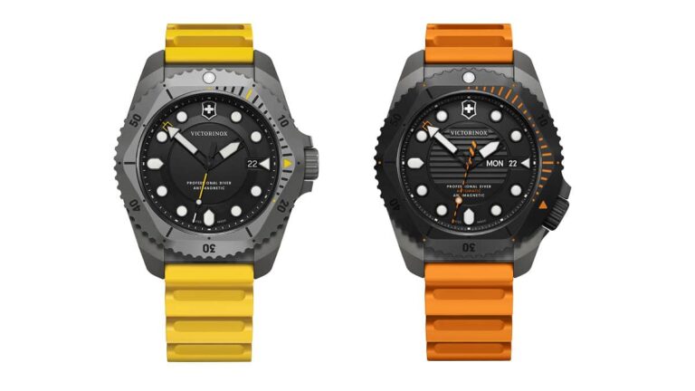 Montres de plongée Victorinox robustes et colorées, idéales pour les explorations sous-marines grâce à leur résistance et ...