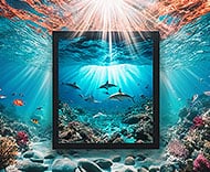 Poster Sous Marin Affiche