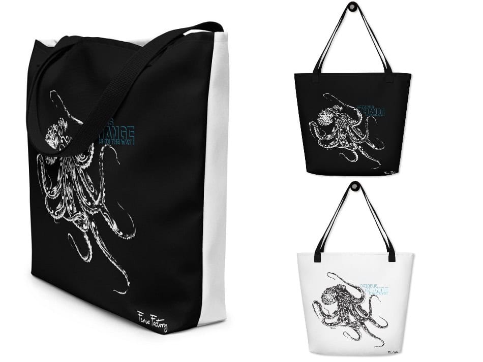 Sac Cabas Poulpe Bi Color Avec Poche3(1)