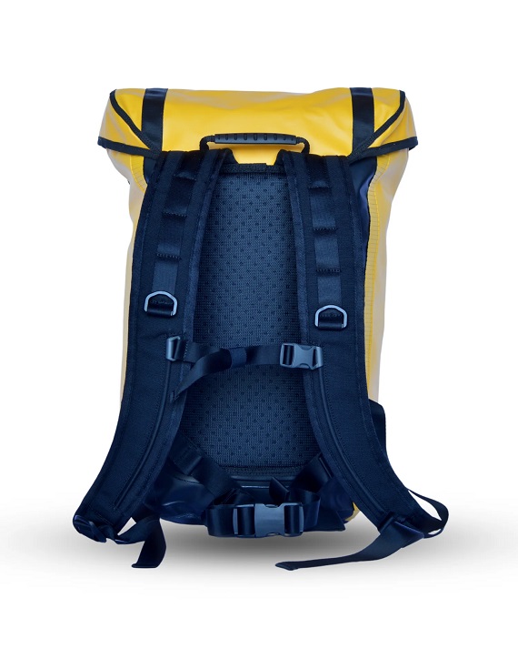 Sac a dos waterproof bateau orange 25l detail dos
