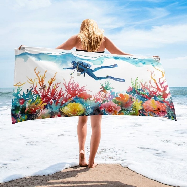 Serviette plongeur