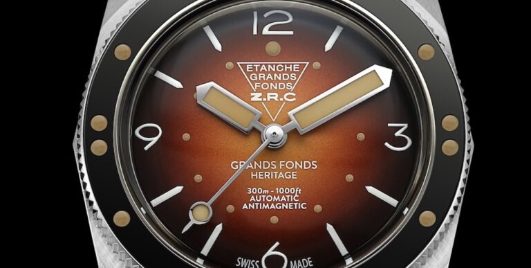La montre ZRC Heritage allie style rétro et performance, idéale pour les plongées profondes grâce à son étanchéité à 300 m...