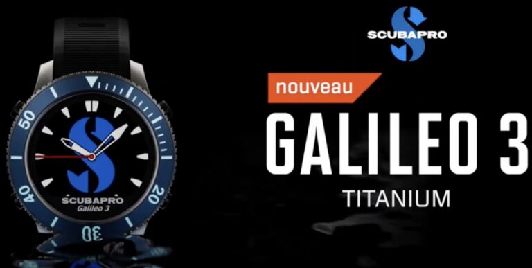 Découvrez la nouvelle montre de plongée Scubapro Galileo 3 Titanium, alliant technologie et élégance sous-marine.