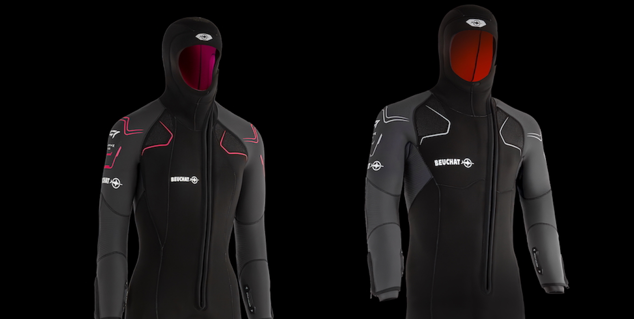 Combinaisons de plongée Beuchat, idéales pour l'équipement et la formation en plongée sous-marine.