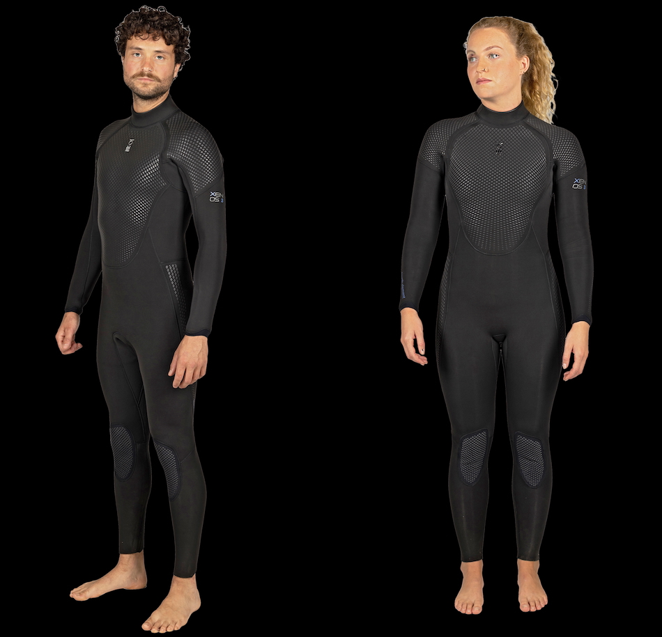 Combinaisons de plongée modernes pour explorer les merveilles du monde sous-marin.