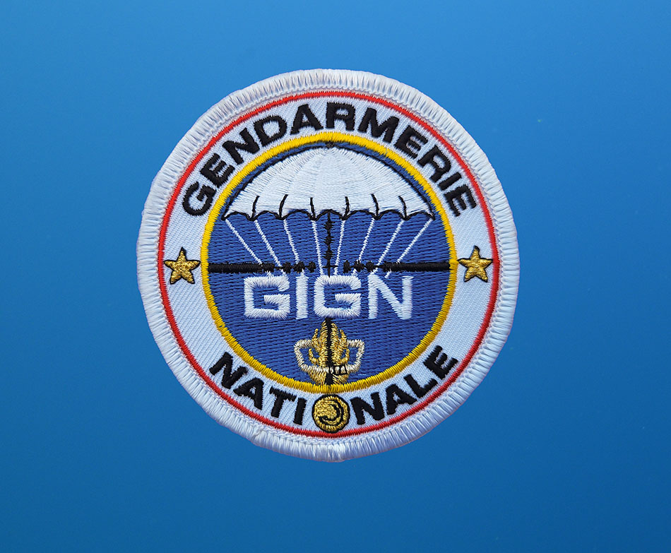 Insigne du GIGN, symbolisant l'expertise en intervention sous-marine et la plongée professionnelle.