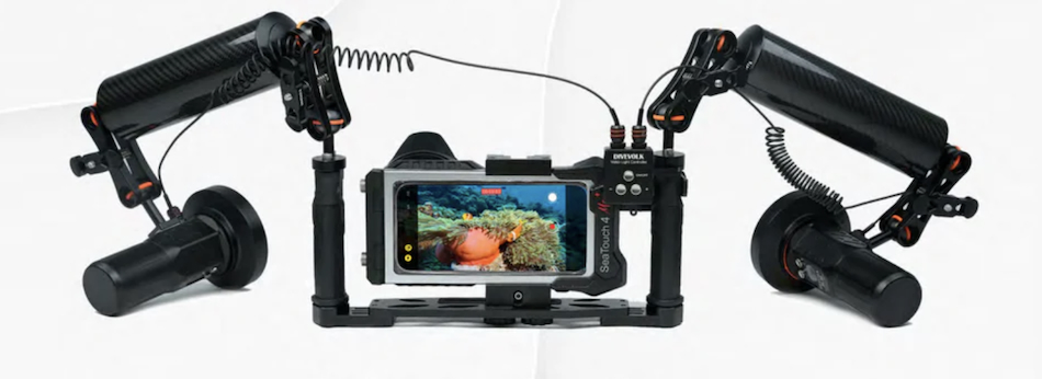 Équipement de plongée sous-marine pour capturer des images époustouflantes de la vie aquatique.
